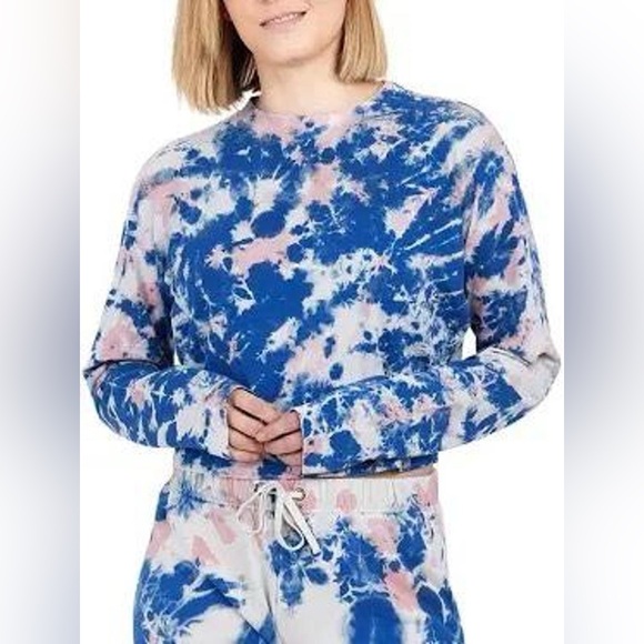 NWT Pam & Gela Womens Tie-Dye Long Sleeve Shirt size XS - Picture 1 of 5